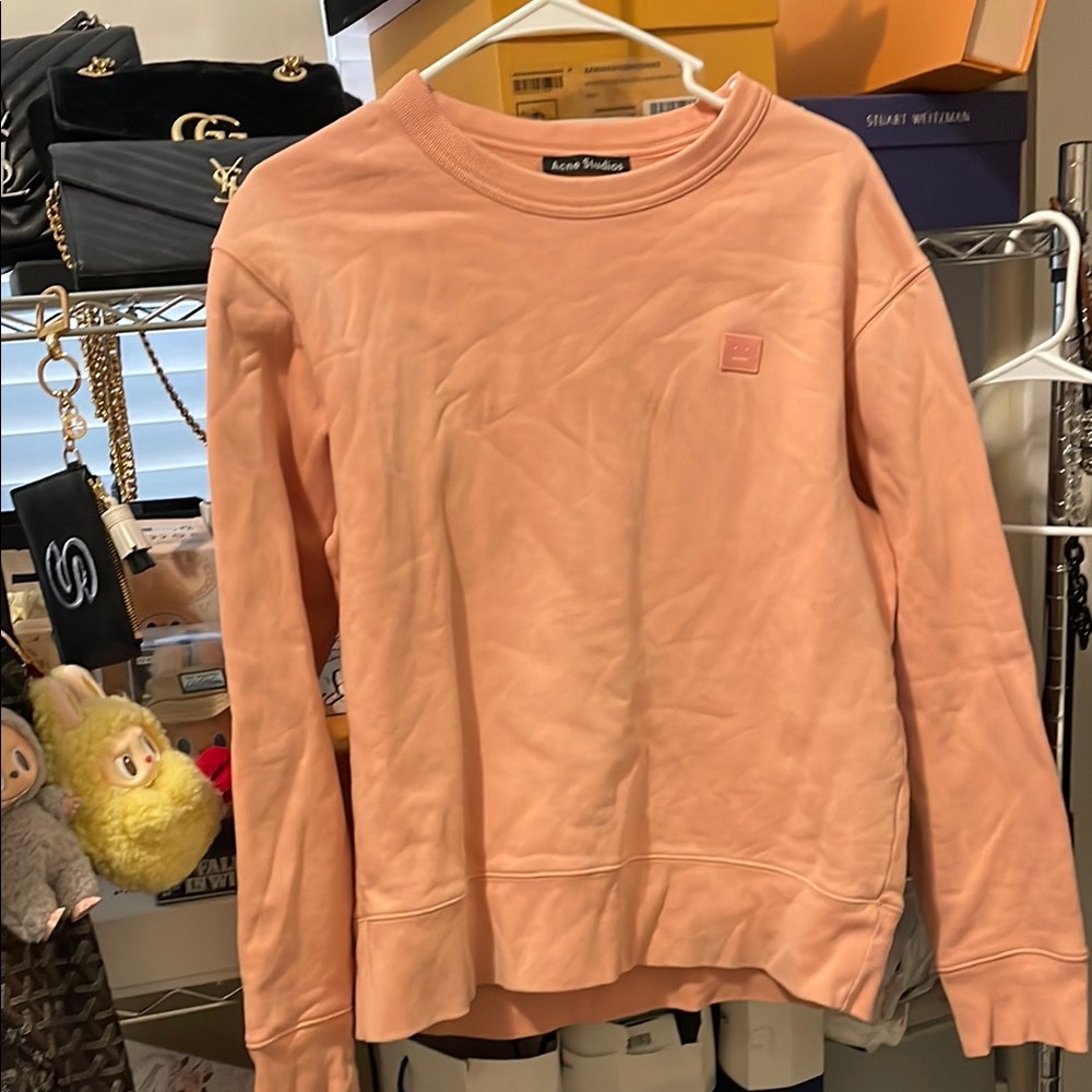 Acne Studios salmon Pink Crewneck Sweatshirt